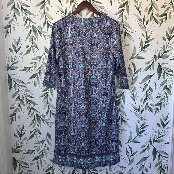 Coolibar printed tunic dress. Small. Multicolor. UPF 50+ - Picture 3 of 9